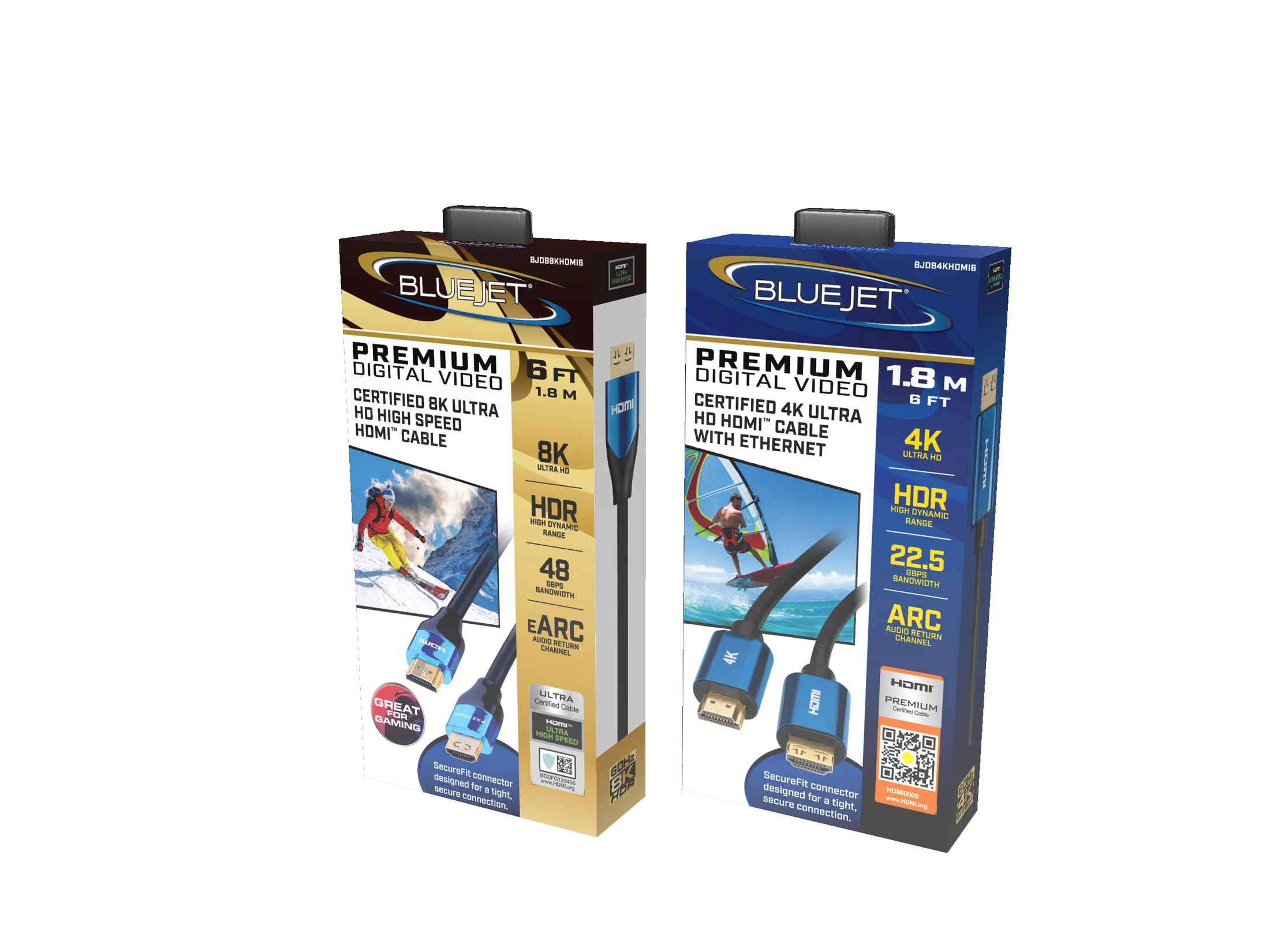 HDMI product packaging system designed and visualized by Anderson