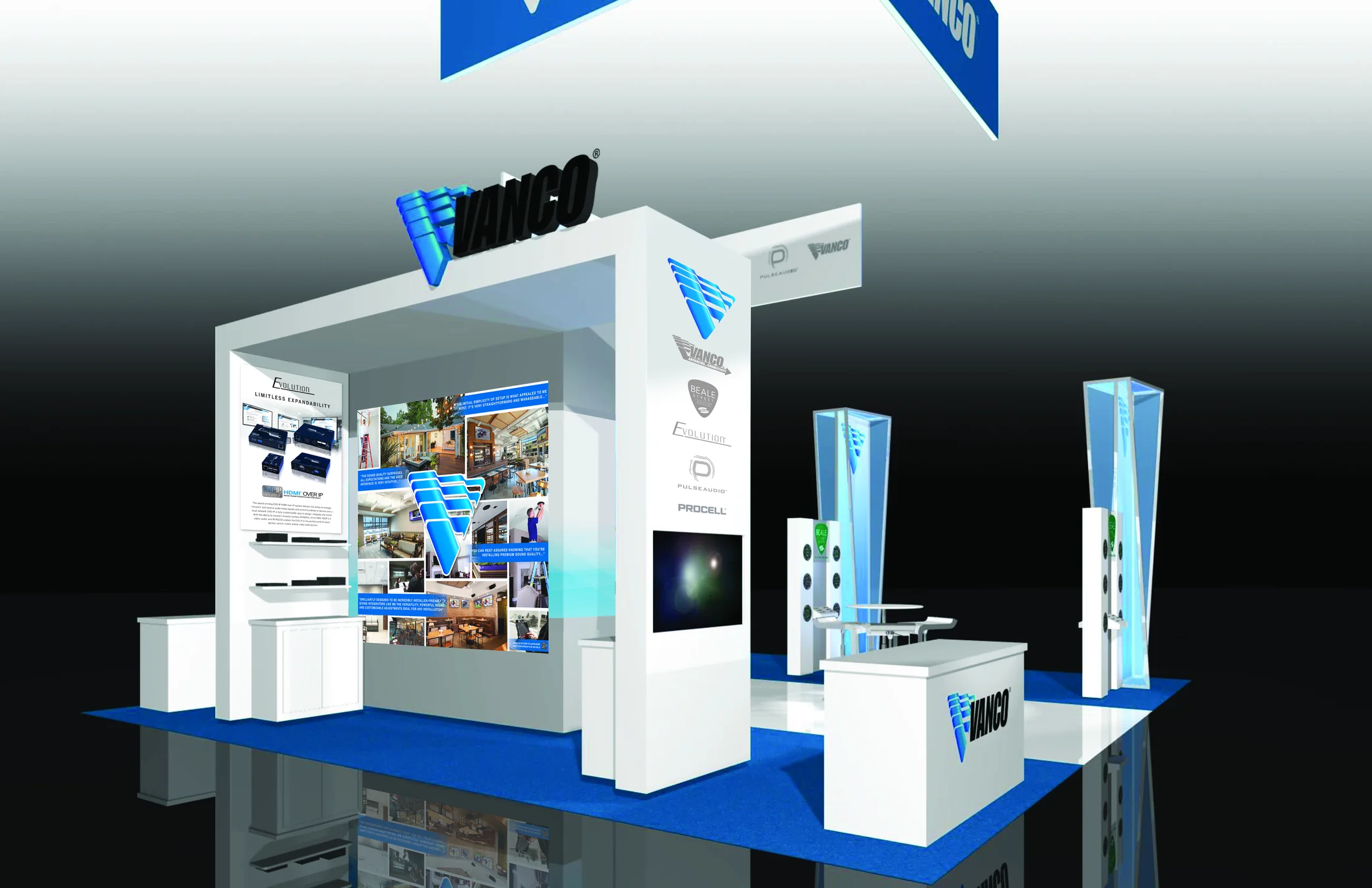Vanco trade-show environment created by Anderson
